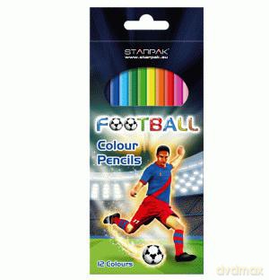 Kredki 12 kolorów Football [SZKOŁA]