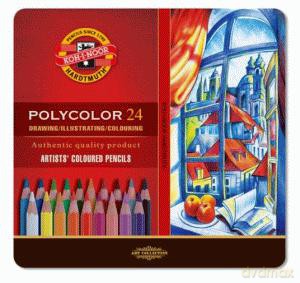 Kredki 24 kolory artystyczne Polycolor [SZKOŁA]