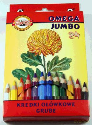 Kredki 24 kolory Omega jumbo [SZKOŁA]