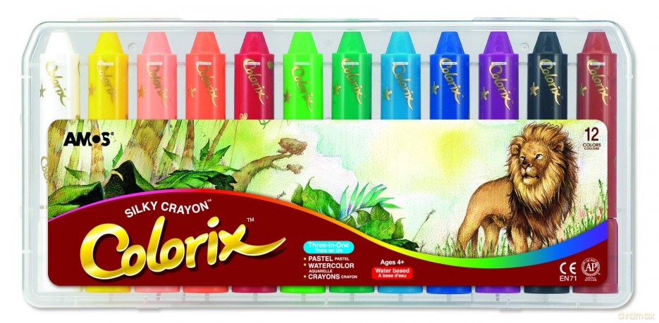 Kredki 3w1 artystyczne 12 kolorów [SZKOŁA]