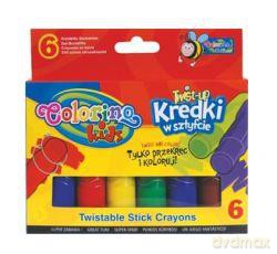 Kredki 6 kolorów Twist-Up Colorino [SZKOŁA]