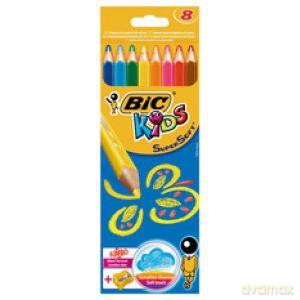 Kredki 8 kolorów Kids Super Soft [SZKOŁA]