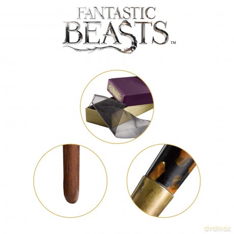 Theseus Scamander Wand in Collectors Box: Noble Collection The Fantastic Beasts Theseus Scamander Wand [CD]