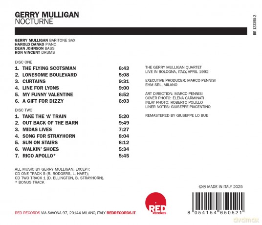 Gerry Mulligan: Nocturne (2 Rsd) [CD]