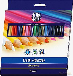 Kredki akwarelowe 24 kolory [SZKOŁA]