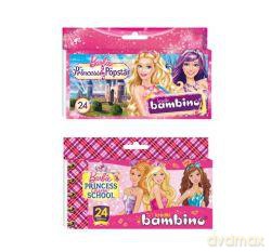 Kredki Bambino 24 kolory Barbie [SZKOŁA]