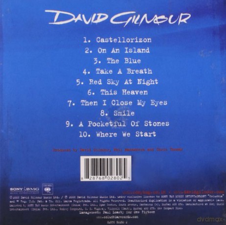David Gilmour: On an Island [CD]
