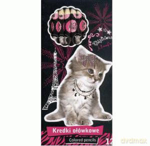 Kredki Chic Cat - 12 kolorów [SZKOŁA]