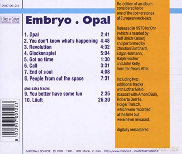 Embryo: Opal [CD]