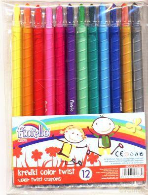 Kredki Fiorello Color Twist 12 kolorów [SZKOŁA]