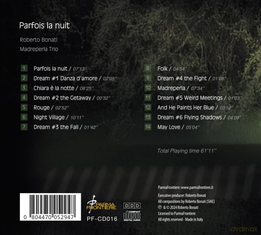 Roberto Bonati Madreperla Trio: Parfois La Nuit [CD]