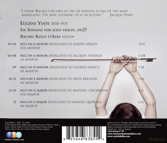Rachel Kolly D'Alba: Passion YsaE [CD]