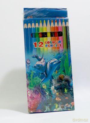 Kredki ołówkowe 12 kolorów [SZKOŁA]
