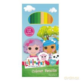 Kredki ołówkowe 12 kolorów Lalaloopsy [SZKOŁA]