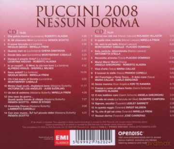 Various Artists: Nessun Dorma - Puccini 2008 [2CD]