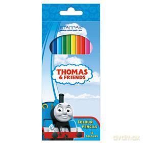Kredki ołówkowe 12 kolorów Thomas&Friends [SZKOŁA]
