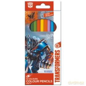 Kredki ołówkowe 12 kolorów Transformers [SZKOŁA]