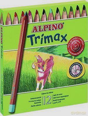 Kredki ołówkowe 12 kolorów Trimax Jumbo [SZKOŁA]