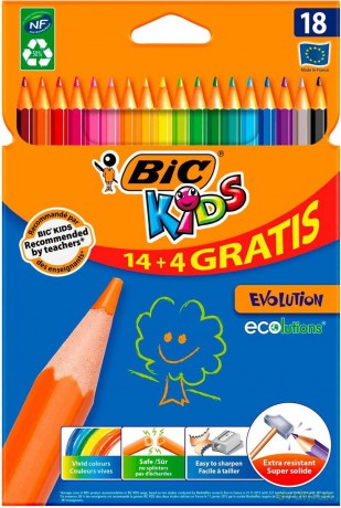 Kredki ołówkowe 18 kolorów Evolution [SZKOŁA]