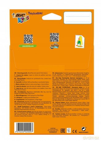 Kredki ołówkowe 18 kolorów Tropicolors 2 [SZKOŁA]