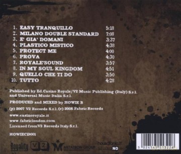 Howie B: Reale - Not in the Face [CD]