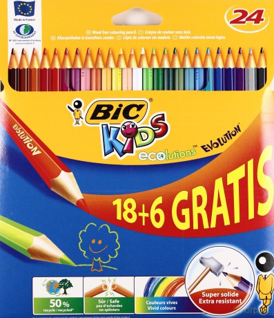 Kredki ołówkowe 24 kolory Evolution