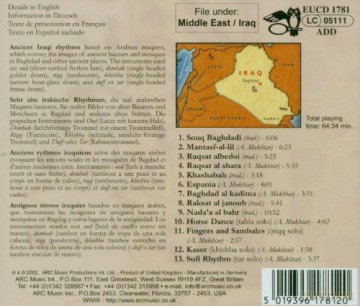 Ahmed Mukhtar/sattar Al-Saadi: Rhythms Of Baghdad [CD]