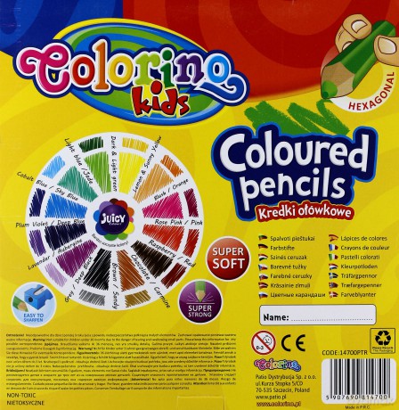 Kredki ołówkowe Colorino Kids - 24 kolory [SZKOŁA]