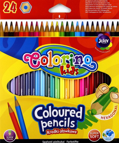 Kredki ołówkowe Colorino Kids - 24 kolory [SZKOŁA]