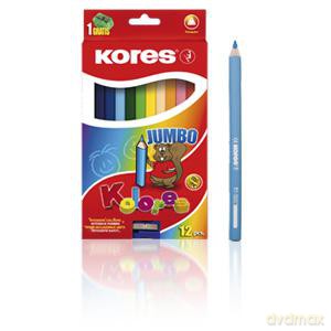 Kredki ołówkowe Jumbo 12 kolorów [SZKOŁA]