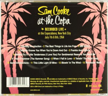 Sam Cooke: Sam Cooke at the Copa [CD]