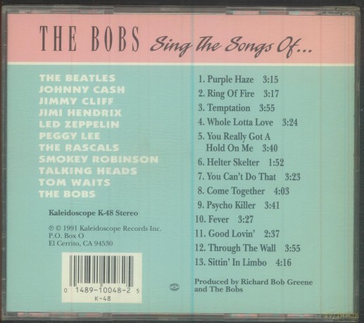 The Bobs: Sing the Songs Of... [CD]
