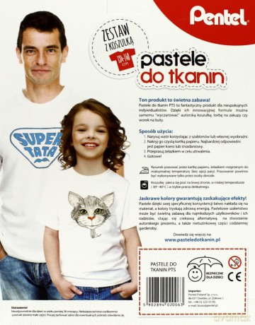 Kredki pastele do tkanin z koszulką [SZKOŁA]