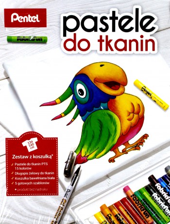 Kredki pastele do tkanin z koszulką [SZKOŁA]