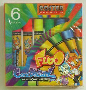 Kredki pastelowe Fluo 6 kolorów [SZKOŁA]