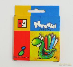 Kredki szkolne 8 kolorów [SZKOŁA]