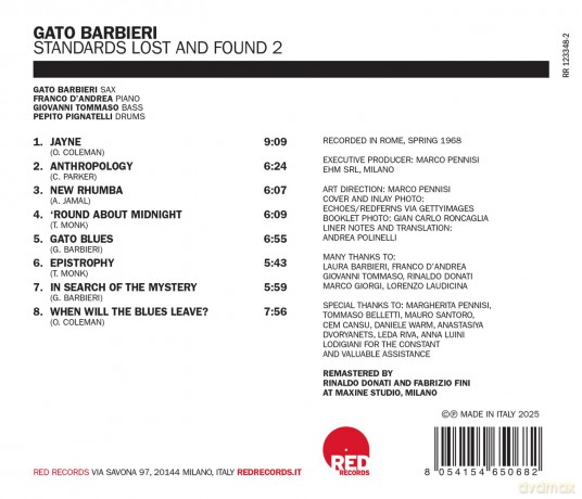 Gato Barbieri: Standards Lost And Found 2 (Cd Rsd) [CD]