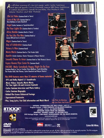 Carlos Santana: Supernatural Live [CD]