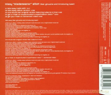 Missy "misdemeanor" Elliott Feat. Ginuwine And Tweet: Take Away [CD]