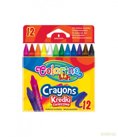 Kredki świecowe Colorino - 12 kolorów [SZKOŁA]