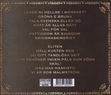 Bob Malmstrom: Tala Svenska Eller Do [CD]