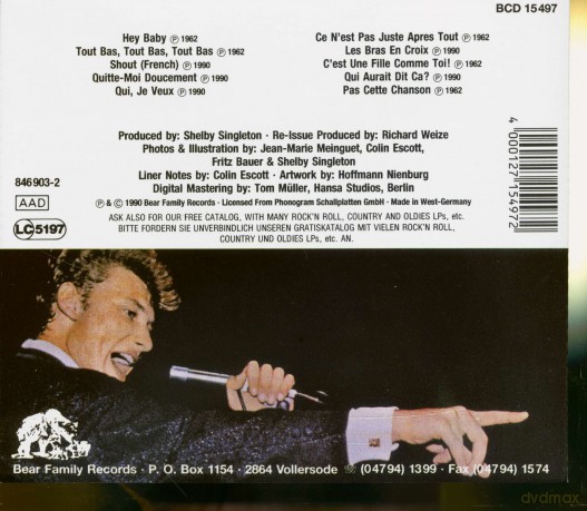 Johnny Hallyday: The 1962 Nashville Sessions Vol 2 (French) [CD]