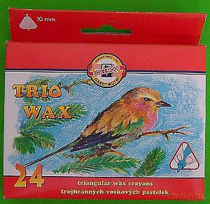 Kredki Trio Wax 24 kolorów [SZKOŁA]