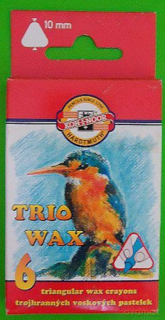 Kredki Trio Wax 6 kolorów [SZKOŁA]