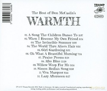 Warmth: The Best of Don Mccaslin's Warmth [CD]