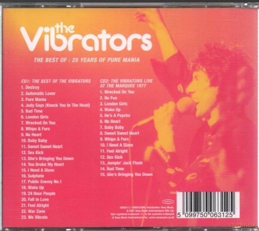 Vibrators: The Best Of: 25 Years of Pure Mania [2CD]