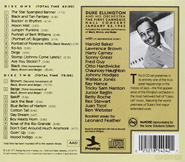 Duke Ellington: The Duke Ellington Carnegie Hall Concerts: January 1943 [2CD]