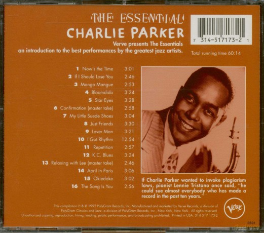 Charlie Parker: The Essential Charlie Parker [CD]