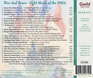The Golden Age of Light Music: War and Peace - Light Music of the 1940s [CD]