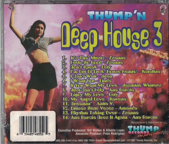 Thump'n Deep House Volume 3 [CD]